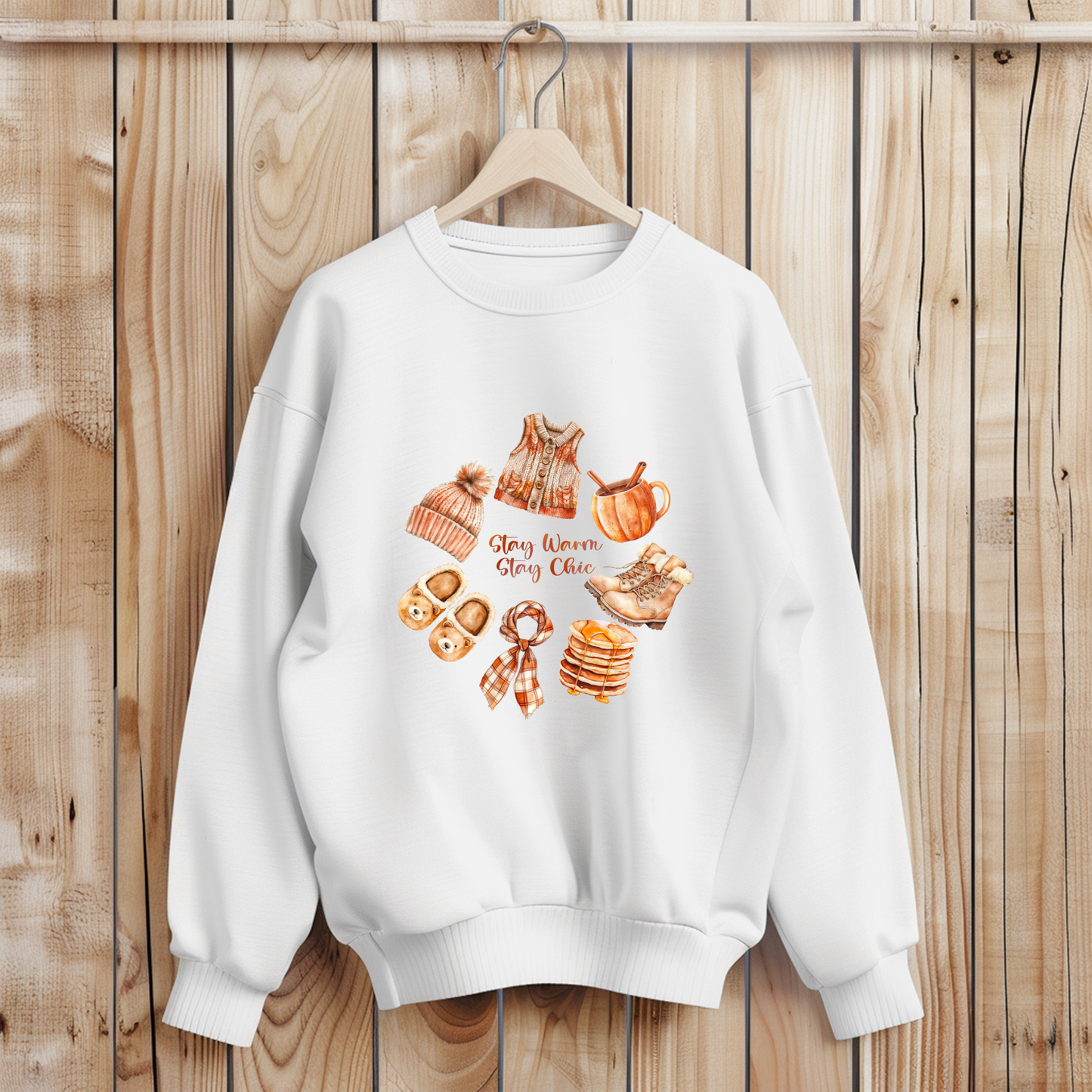 Stay Warm Stay Chic Sweatshirt | Fall Fashion Sweater for Women | Cozy Boutique Hoodie