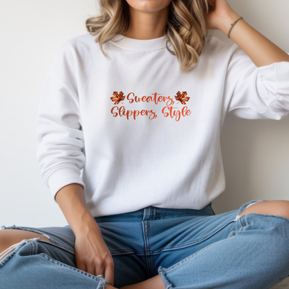 Sweaters, Slippers, Style Sweatshirt | Chic Fall Fashion | Cozy Aesthetic Sweater
