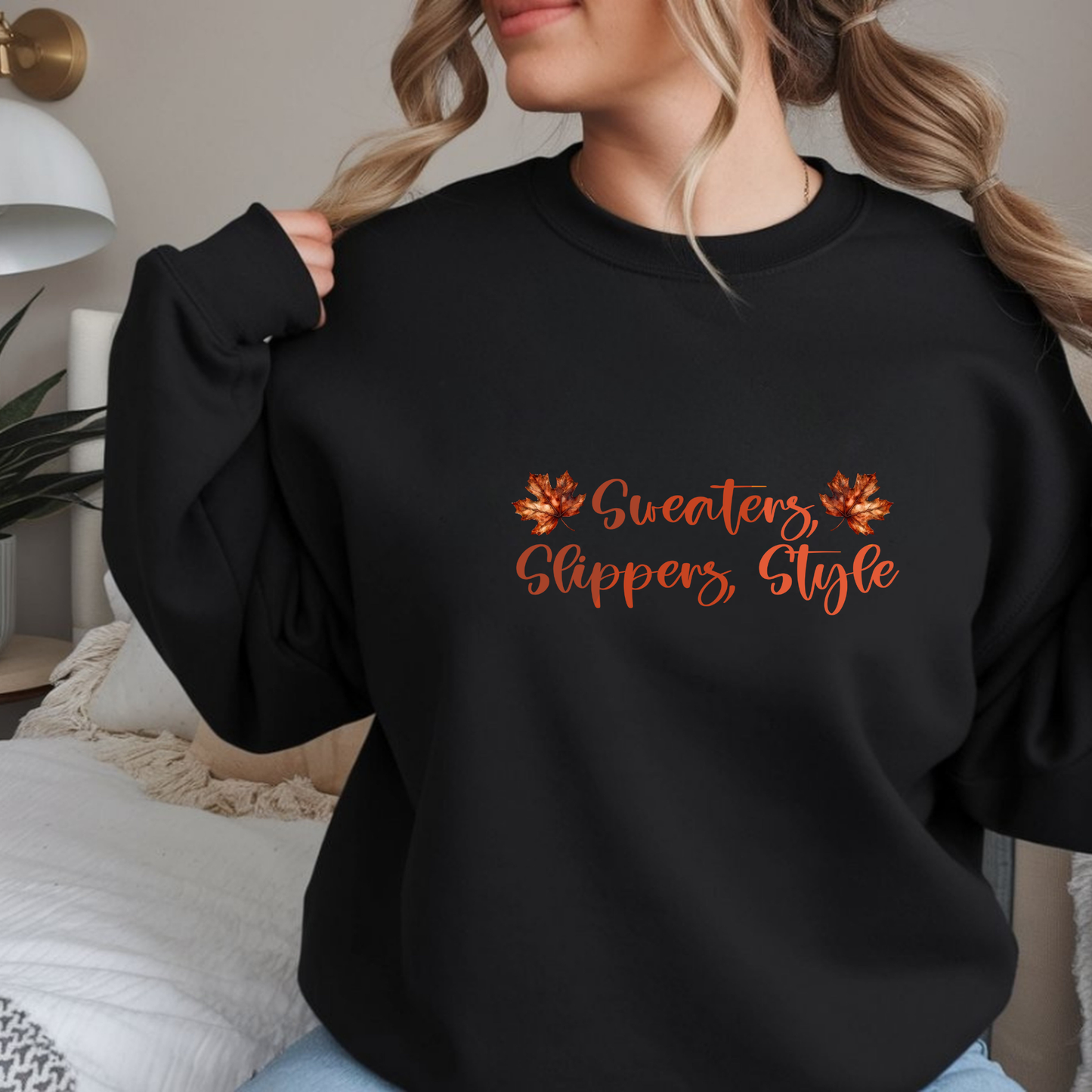 Sweaters, Slippers, Style Sweatshirt | Chic Fall Fashion | Cozy Aesthetic Sweater