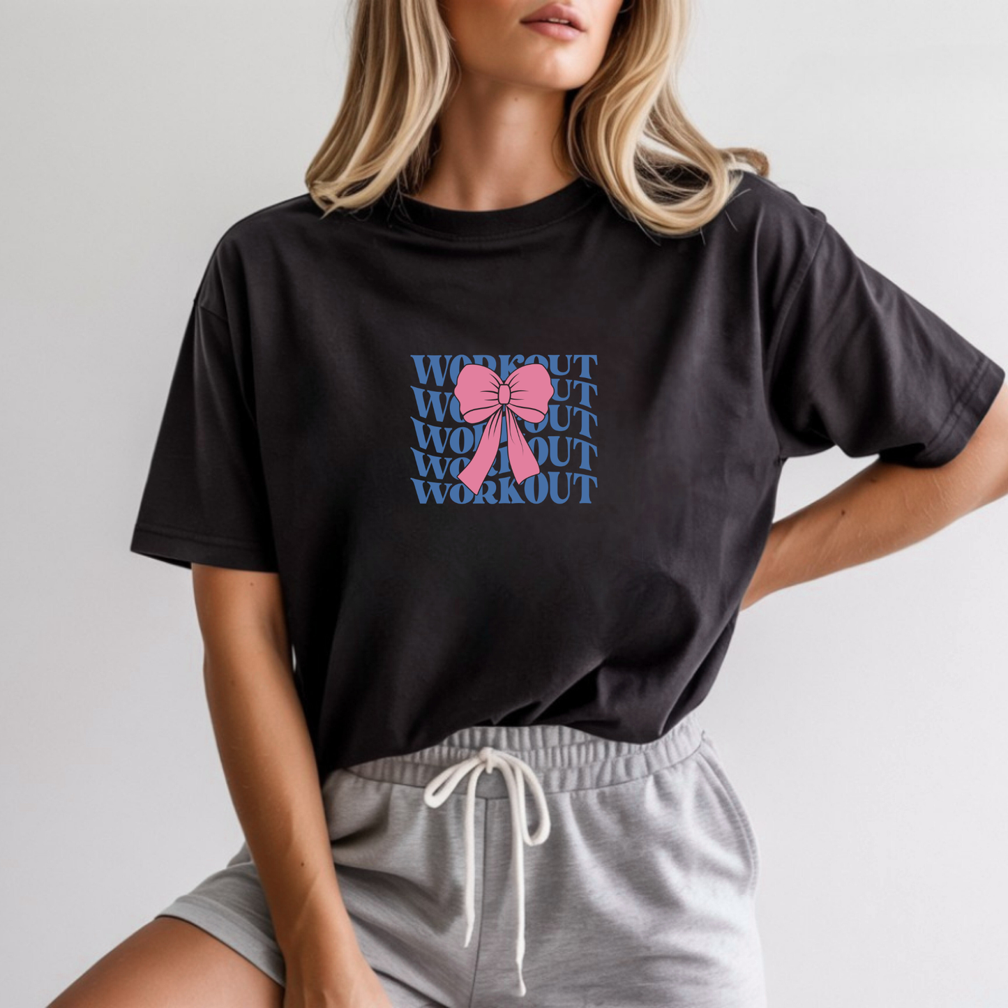 Workout, But Make It Cute Tee | Heavyweight Oversized Workout Shirt | Cute Gym Tee for Women