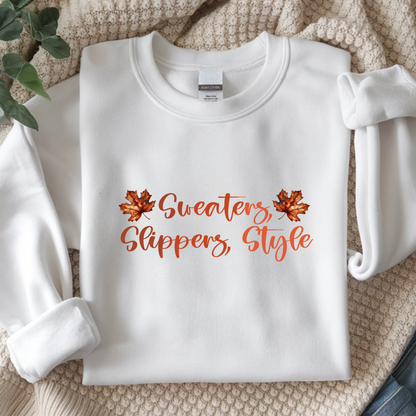 Sweaters, Slippers, Style Sweatshirt | Chic Fall Fashion | Cozy Aesthetic Sweater